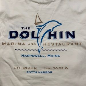 Dolphin Restaurant Harpswell Maine Tee